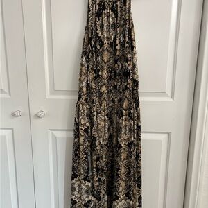 Lane Bryant Black and Cream Floral Dress size 22/24 NWT